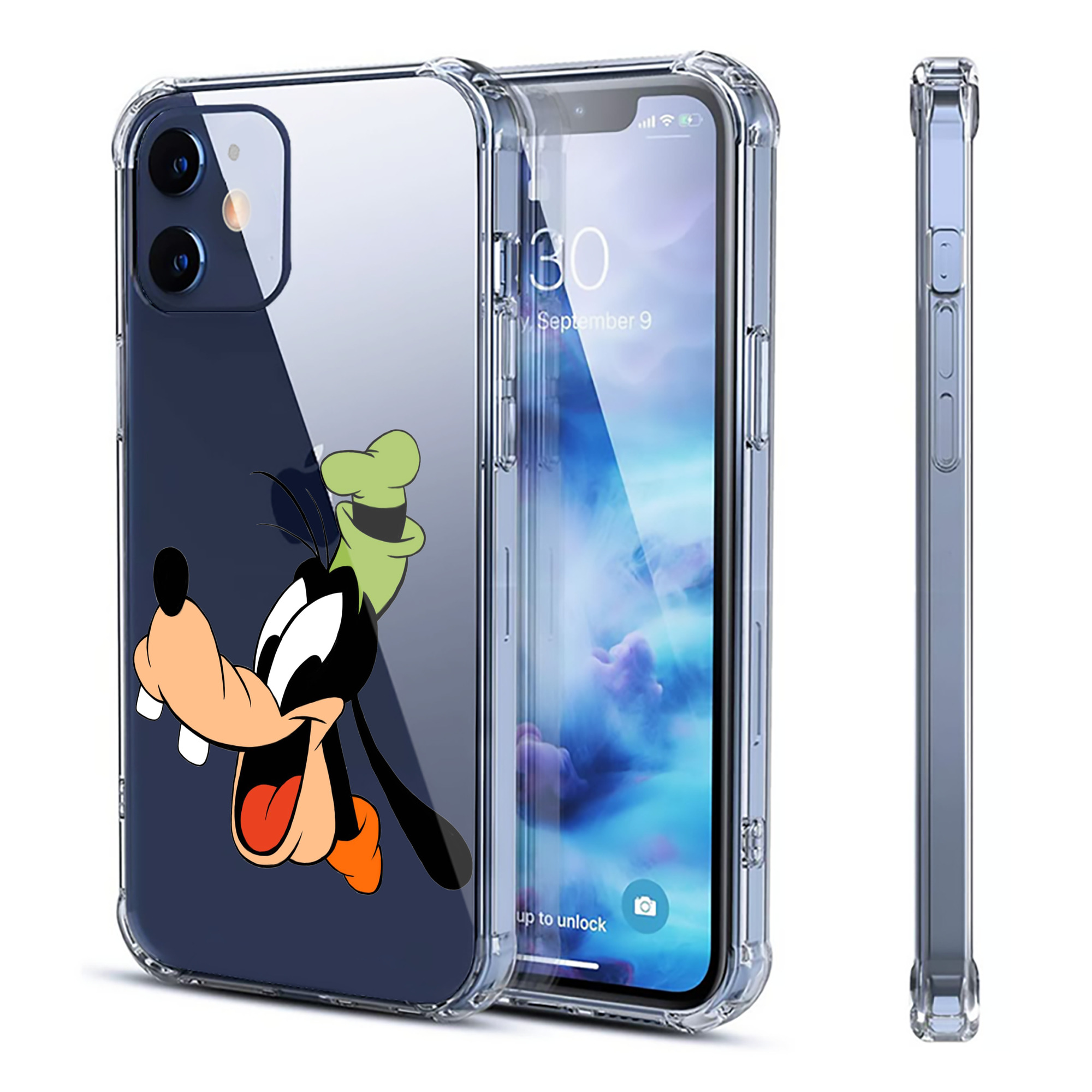 （画像用） ミッキーマウス Mickey Mouse 【iPhone 12シリーズ対応】透明スマホケース（クリアソフトケース）